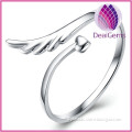 Wholesale Fashion 925 Sterling Silver Wings of Angle Open Ring
